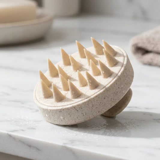 Brosse massante pour cuir chevelu – Stimule & exfolie en douceur