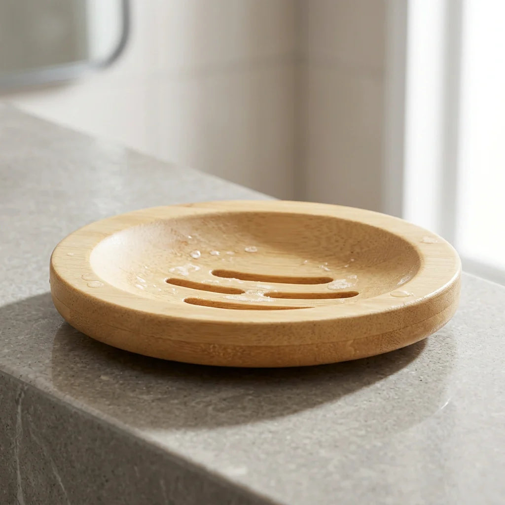 Porte-savon en bambou naturel – Drainant & durable